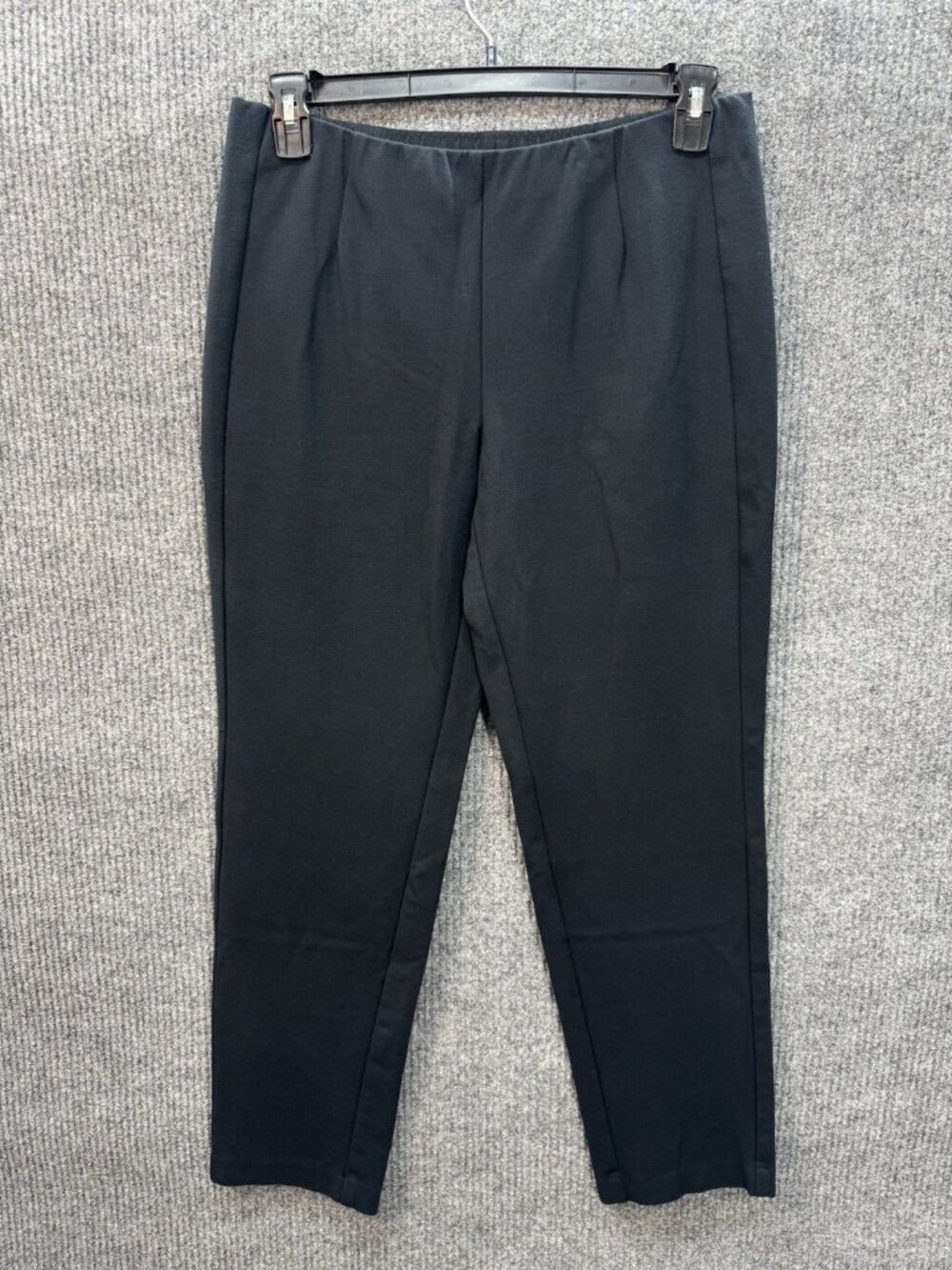 J. Jill Ponte Slim Leg Pants Womens Medium Black Pull On High Rise Stretch Darts